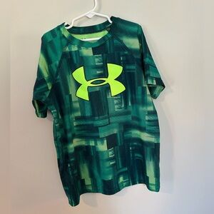 Green, Neón Green/Yellow Under Armour Tee Shirt